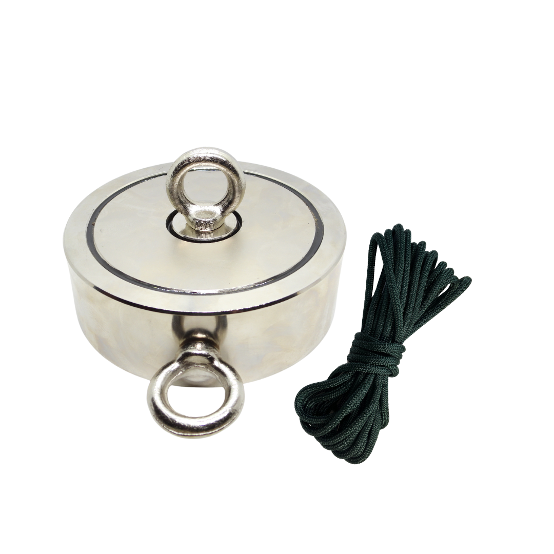 Fishing Magnets - 120KG - INCLUDES 15M FISHING MAGNET ROPE-200KG - INCLUDES 15M FISHING MAGNET ROPE-300KG - INCLUDES 15M FISHING MAGNET ROPE-600KG - INCLUDES 15M FISHING MAGNET ROPE
