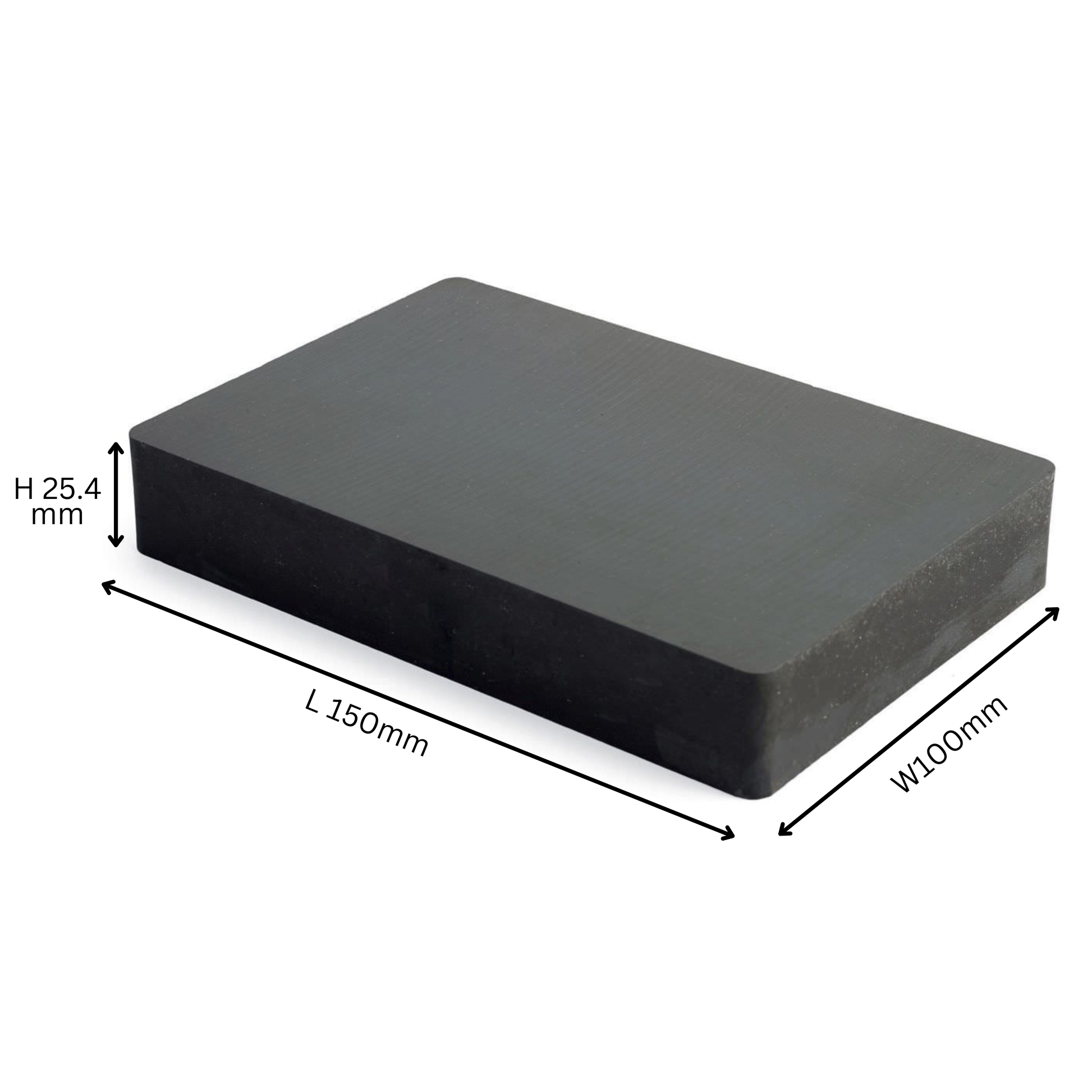 Ferrite Anisotropic Block Magnets -150mm x 100mm x 25.4mm - Ferrite BOX OF 10