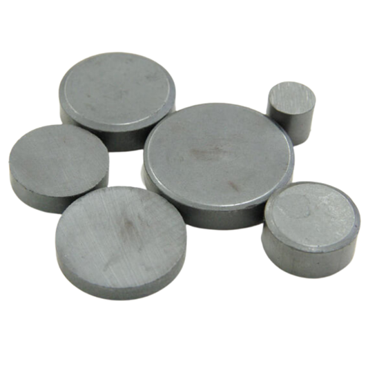 Ferrite Anisotropic Disc Magnets - 8mm x 8mm - Ferrite-10mm x 5mm - Ferrite-12mm x 2.5mm - Ferrite-12.9mm x 4.7mm - Ferrite-15mm x 8mm - Ferrite-16mm x 3mm - Ferrite-18mm x 5mm - Ferrite-20mm x 3mm - Ferrite-21.5mm x 25mm - Ferrite-30mm x 10mm - Ferrite