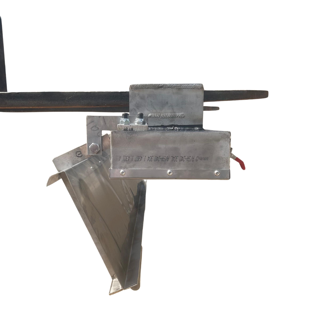 Forklift Magnet Suspended for collecting metal debris in industrial and warehouse environments