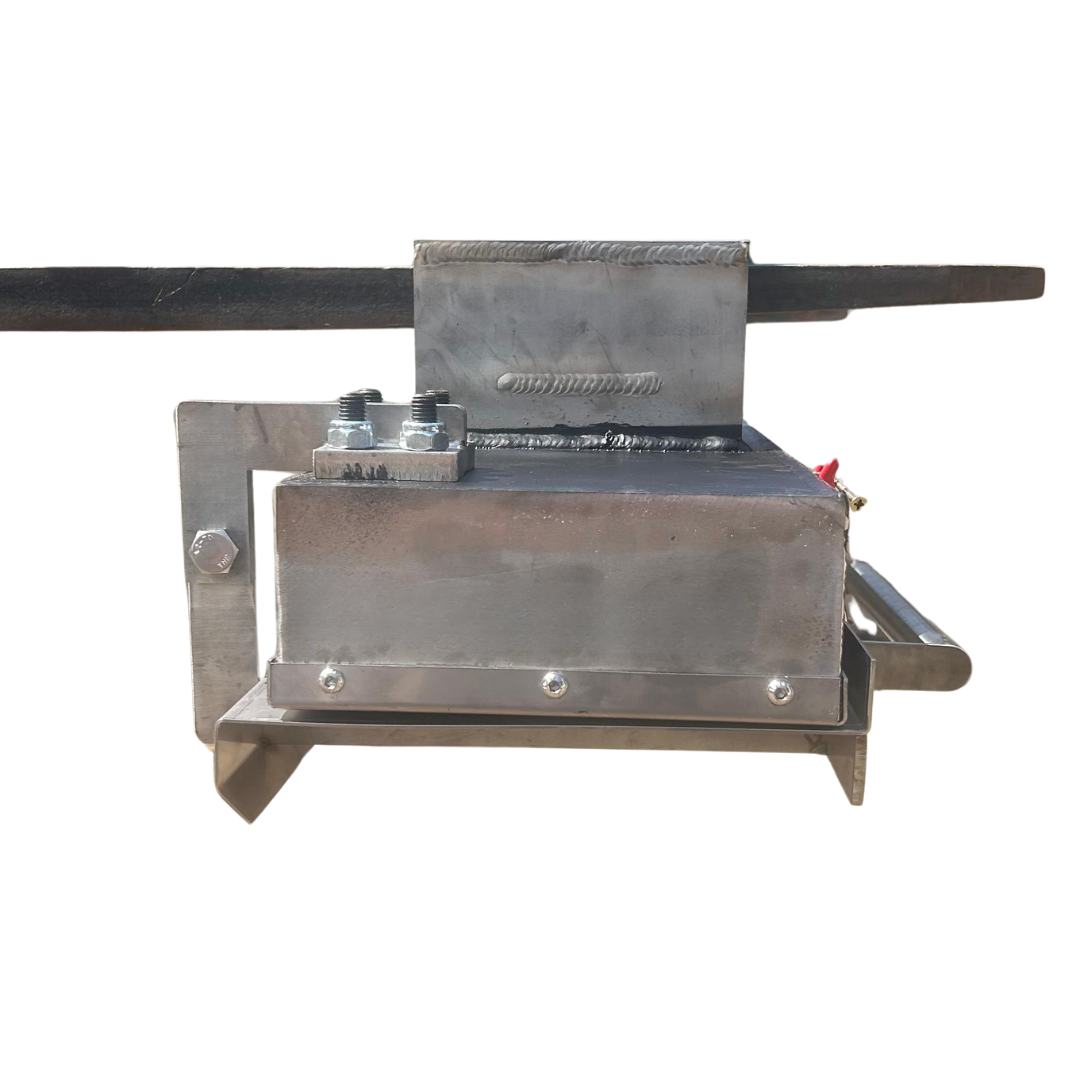 Forklift Magnet Suspended for collecting metal debris in industrial and warehouse environments