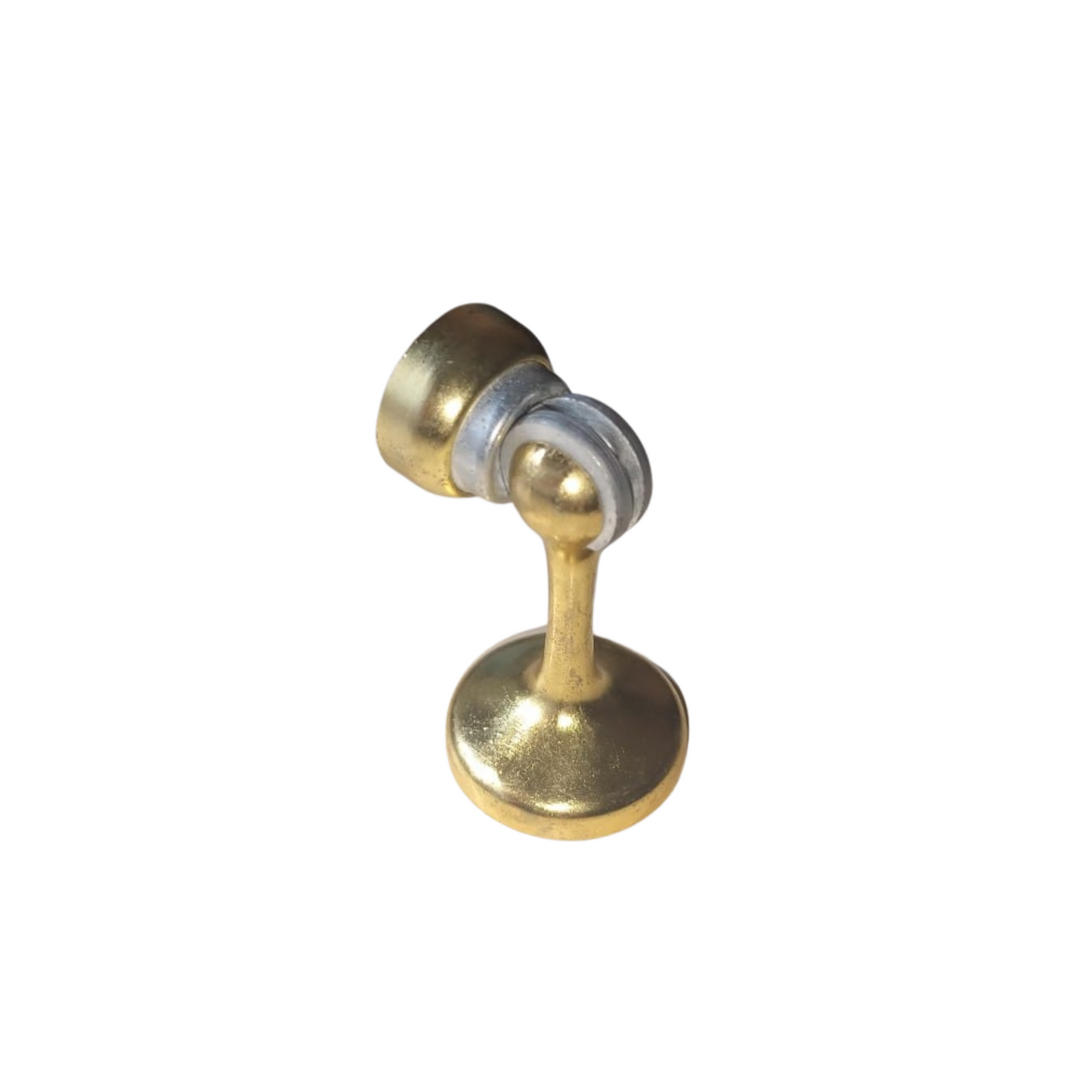 Gold door stopper on a white background