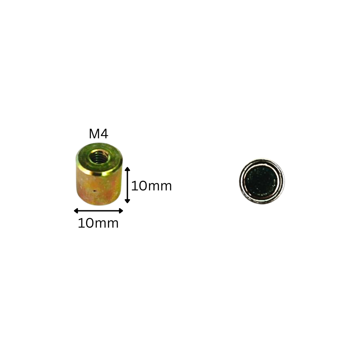 Threaded Neodymium Pot Magnet with steel casing for magnetic mounting applications