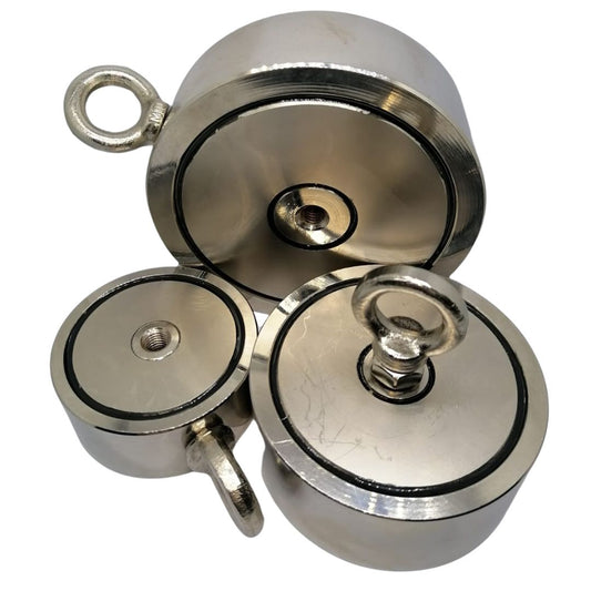 Fishing Magnets - 120KG - INCLUDES 15M FISHING MAGNET ROPE-200KG - INCLUDES 15M FISHING MAGNET ROPE-300KG - INCLUDES 15M FISHING MAGNET ROPE-600KG - INCLUDES 15M FISHING MAGNET ROPE