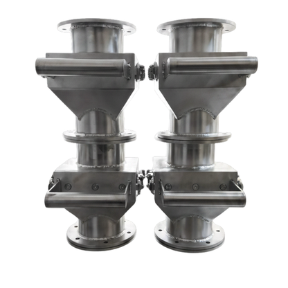 Inline Grid Magnet for removing ferrous contaminants from liquid and slurry processing systems