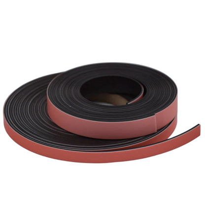 Adhesive Flexible Magnetic Strips - Strip 12.7 x 1.5mm - Sold Per Meter-Strip 25 x 1.5mm - Sold Per Meter-Strip 25 x 2mm - Sold Per Meter-Strip 50 x 0.75mm - Sold Per Meter 