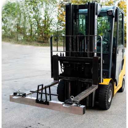 Forklift Mounted Magnetic Sweeper - Durable Heavy-Duty Debris Remover for Industrial Use
